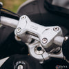 ZANA Vertical Handlebar Riser for TVS Apache RTX 300 (Silver) (ZI-8740)