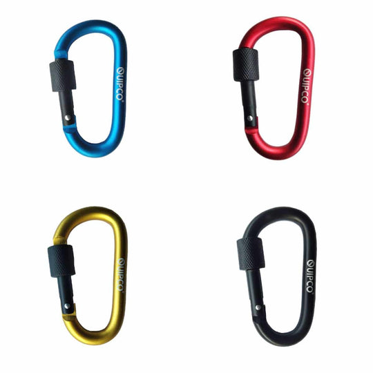 QUIPCO Coral Screwgate Accessory Carabiner 8cms (Pack of 4)
