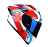 NHK K5R Onyx Gloss White Red Blue Helmet
