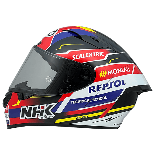 NHK GPR Tech Helmet Repsol #2 Gloss Black Red White Helmet