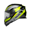 LS2 FF800 Storm II Rocker Silver Hi Viz Yellow Gloss Helmet (D Ring)