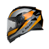 LS2 FF800 Storm II Rocker Silver Hi Viz Orange Gloss Helmet (D Ring)