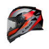 LS2 FF800 Storm II Rocker Silver Red Black Gloss Helmet (D Ring)