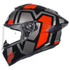 NHK K5R Shield Gloss Black Silver Red Helmet