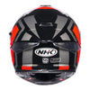 NHK K5R Shield Gloss Black Silver Red Helmet
