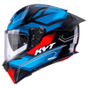 KYT R2R Pro Parsec Gloss Black Blue Red Helmet