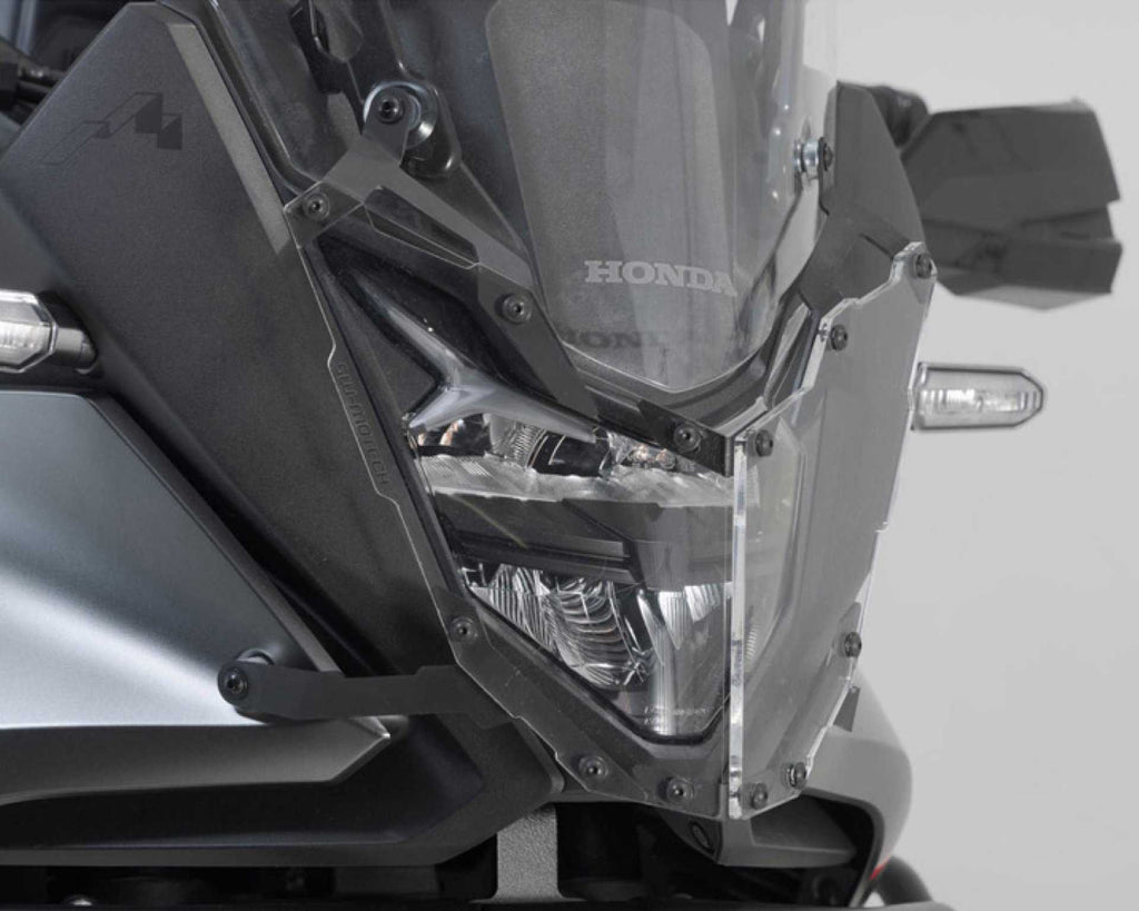 Protector De Faro Para Moto Transalp XL 750 2023-2024 - Rejilla De Aleación De Aluminio - Negro O Plata