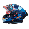 MT Thunder 3 SV Spoiler Arual C7 Gloss Grey Blue Orange Helmet