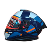 MT Thunder 3 SV Spoiler Arual C7 Gloss Grey Blue Orange Helmet