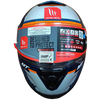 MT Thunder 3 SV Spoiler Arual C7 Gloss Grey Blue Orange Helmet