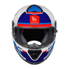 MT Thunder 3 SV Spoiler Arual A0 Gloss White Blue Red Helmet