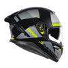 MT Thunder 3 SV Spoiler Arual B13 Gloss Black Grey Neon Yellow Helmet