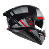 MT Thunder 3 SV Spoiler Arual B1 Gloss Black Grey Red Helmet