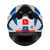 MT Thunder 3 SV Spoiler Arual A0 Gloss White Blue Red Helmet
