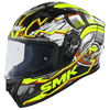 SMK Stellar Sports Turbo Gloss Black Yellow Grey (GL246) Helmet