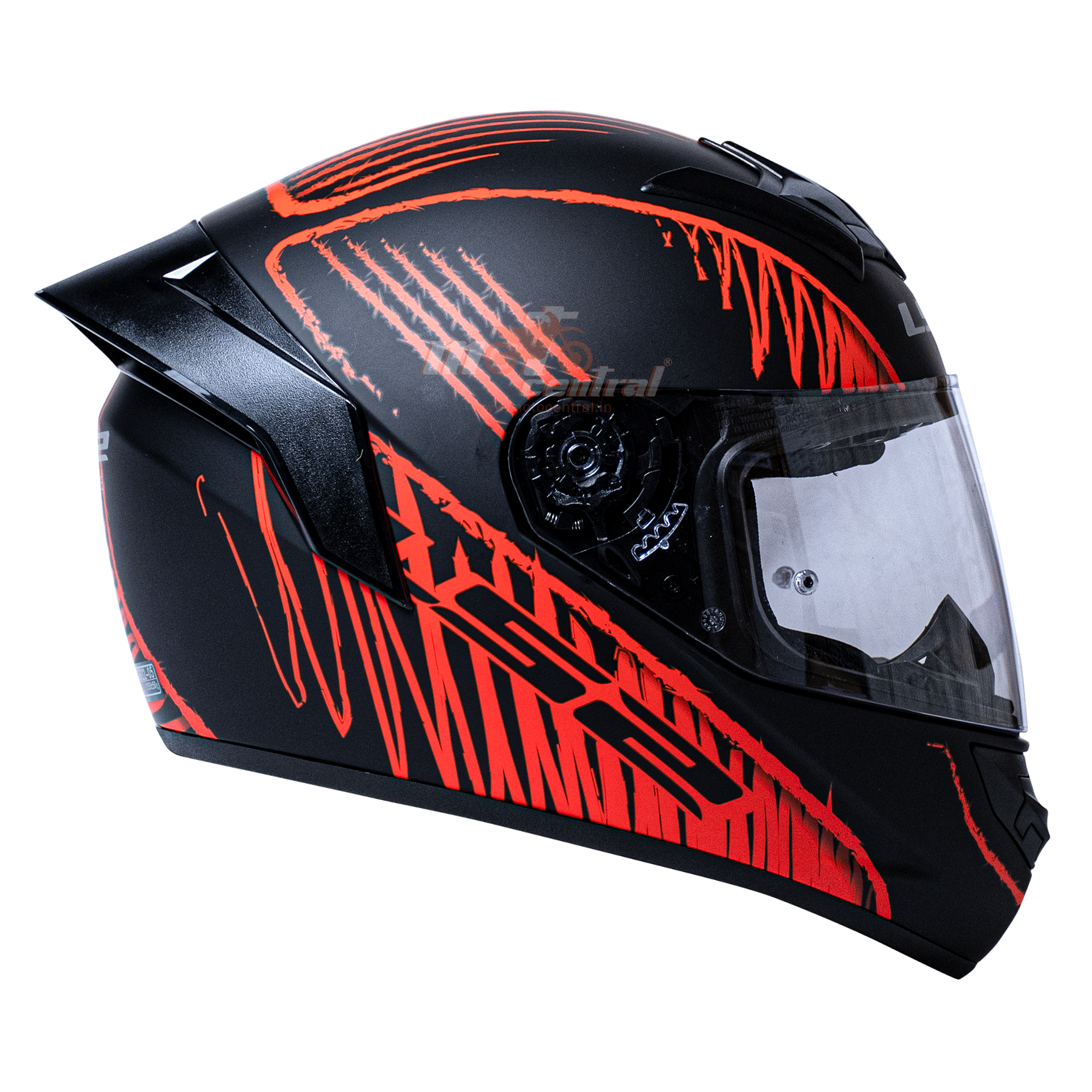 LS2 FF352 Writed Black Red Matt Helmet Moto Central