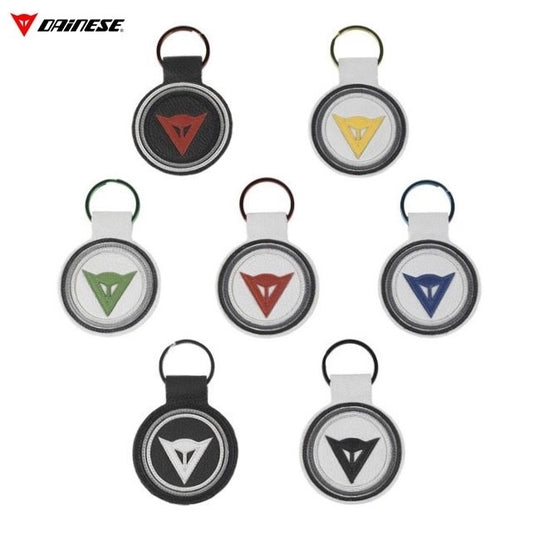 Dainese Logo Leather Keyring Neutro