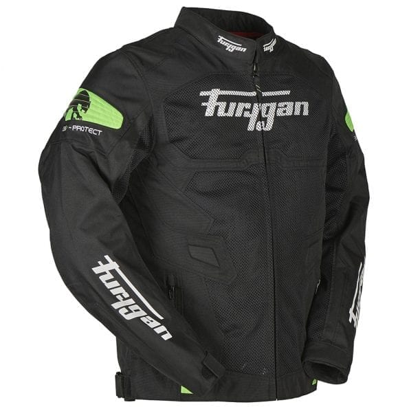 Furygan Atom Vented Jacket (Black Fluro Green)