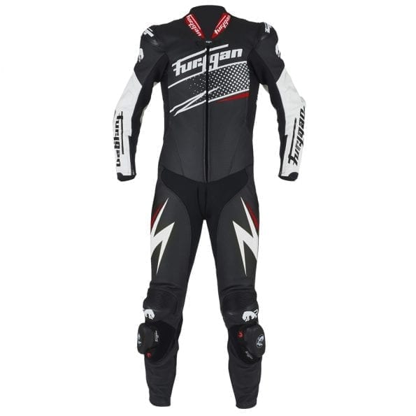 Furygan Full Ride Combination Suit (Black White Red)