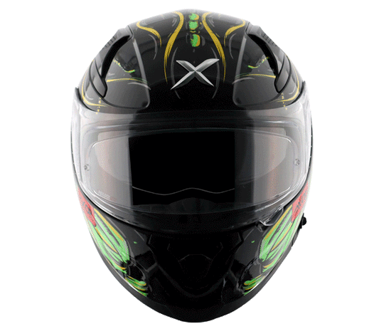 AXOR Apex Sea Devil Gloss Black Red Helmet