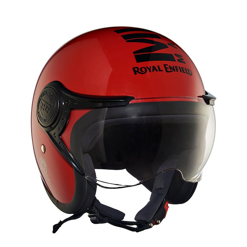 Royal Enfield Jet Open Face MLG Helmet (Red)