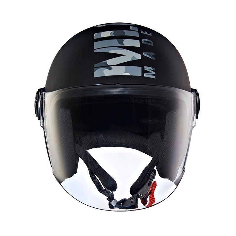 Royal Enfield Coopter Camo MLG Matt Black Helmet Moto Central