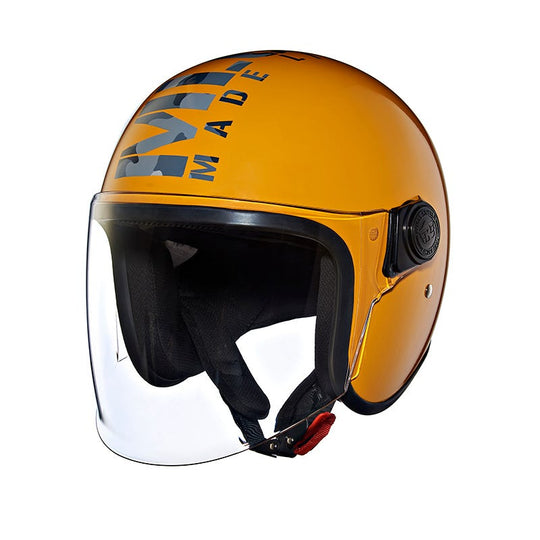 Royal Enfield Coopter Camo MLG GT Yellow Helmet