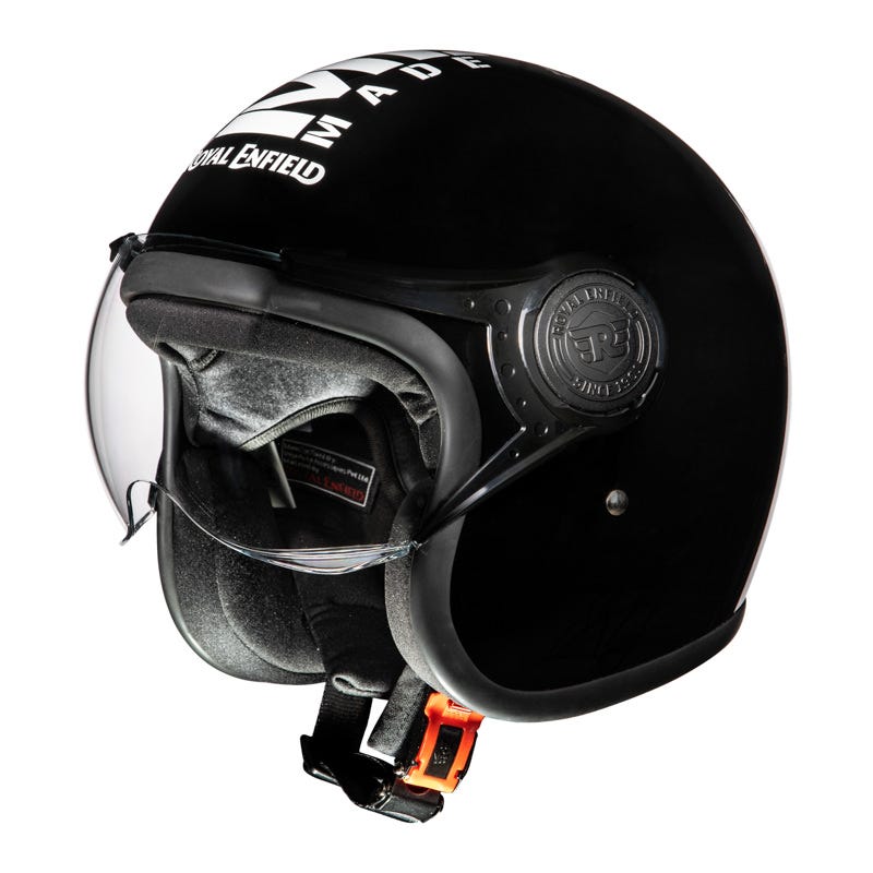 Royal Enfield Jet Open Face Mlg Helmet Gloss Black Moto Central 0245