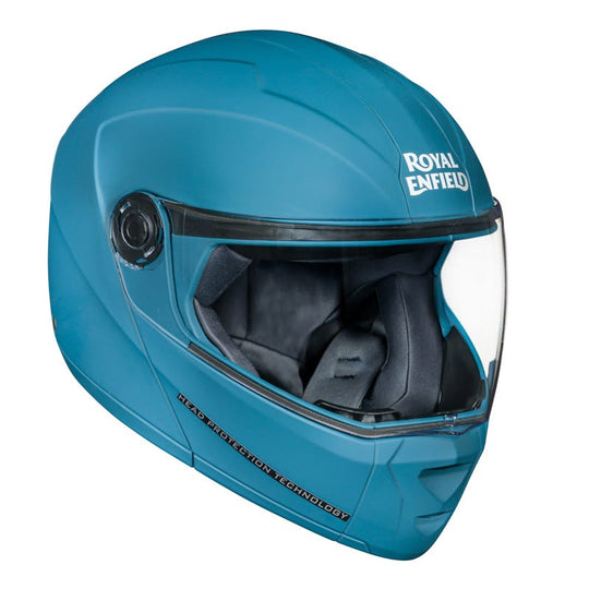 Royal Enfield Modular Adroit Matt Squadron Blue Helmet