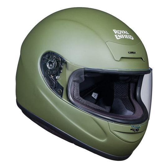 Royal Enfield Old Madras Matt Battle Green Helmet