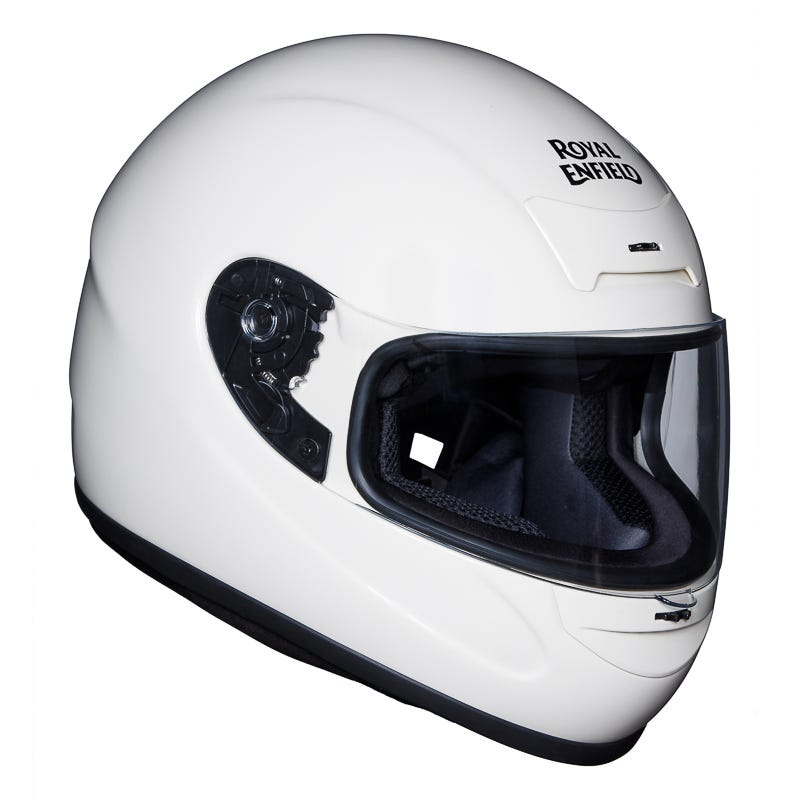 Royal Enfield Old Madras Gloss Off White Helmet