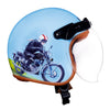 Royal Enfield Limited 120 Edition High Calibre Bullet Open Face Helmet (Light Blue)