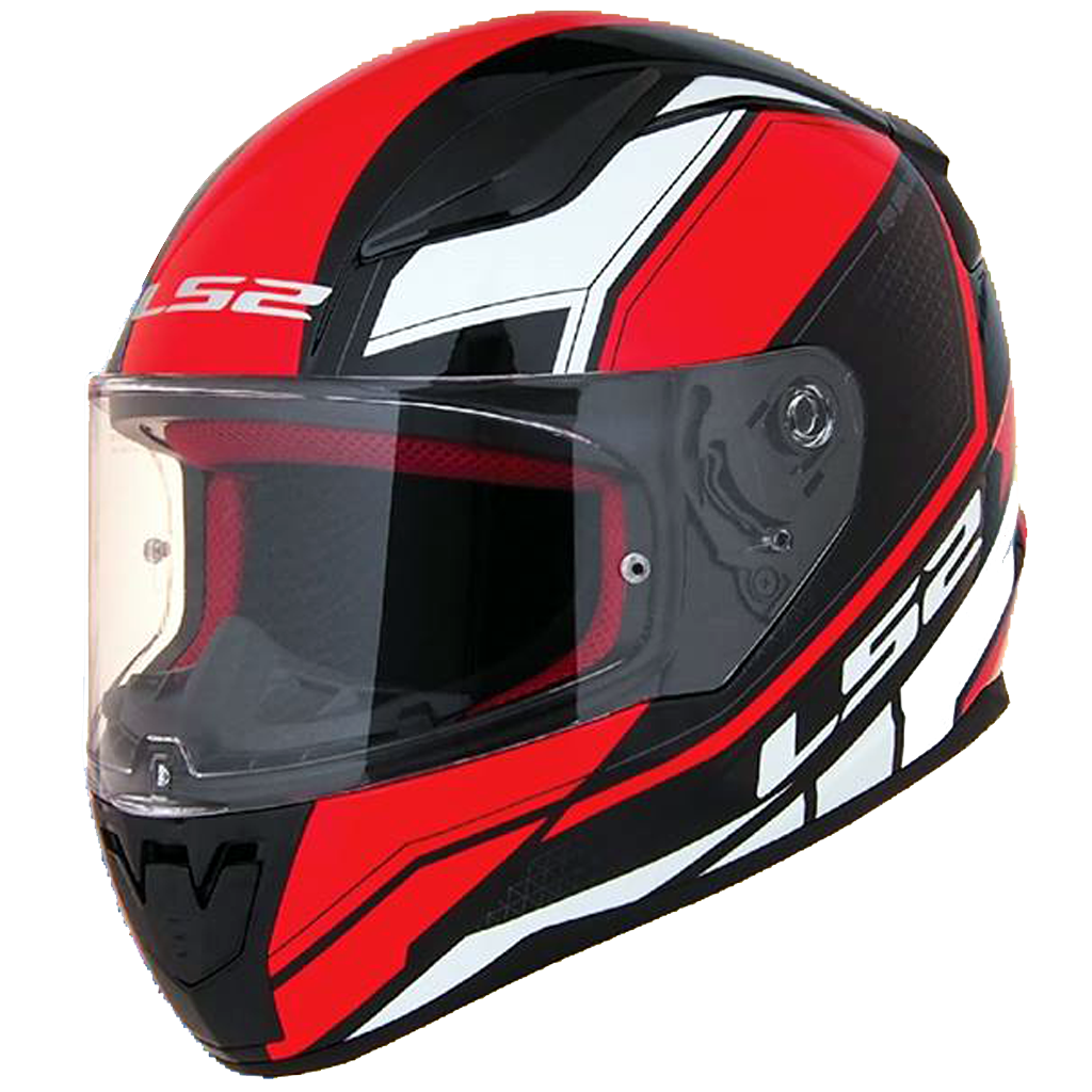 LS2 FF353 RAPID INFINITY Matt Black Red White Helmet