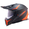 LS2 MX436 Pioneer Evo Router Matt Black Orange Helmet