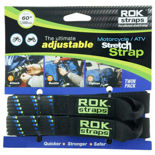 ROK Straps HD 25mm Adjustable (Black Blue Green)
