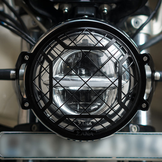ZANA HEADLIGHT GRILL TYPE 4 BLACK GT & INTERCEPTOR 650 (ZI-6046)