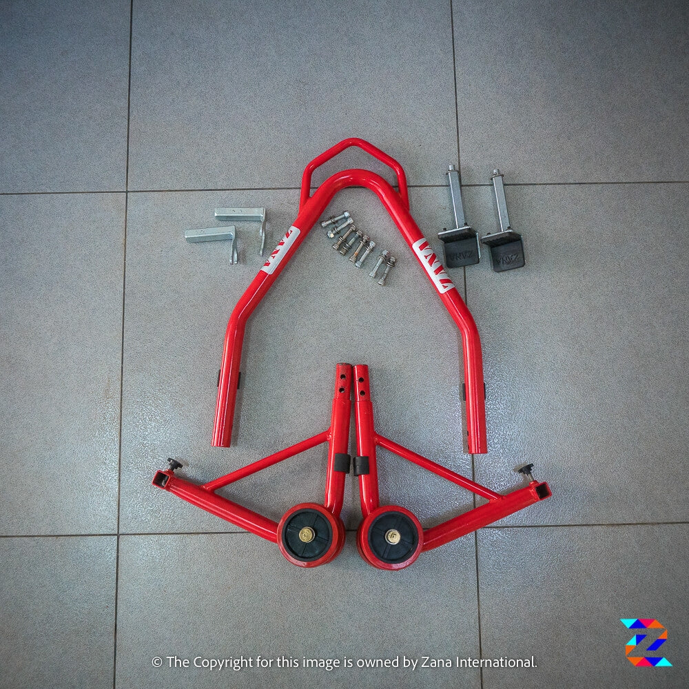 ZANA PADDOCK STAND GLOSSY RED (ZI8131) Moto Central