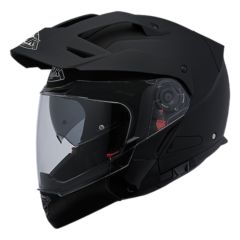 SMK Hybrid Evo Enduro Helmet Matt Black (MA200), Flip Off Helmets, SMK, Moto Central