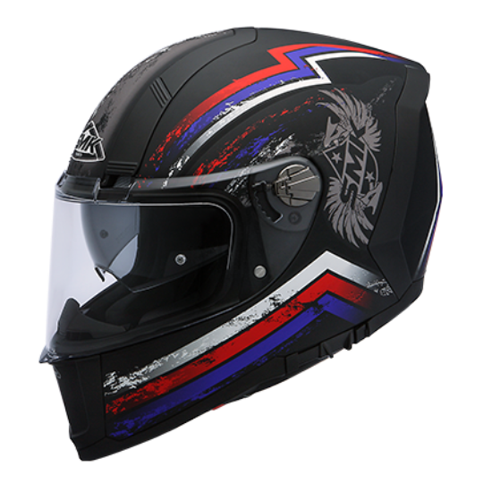 SMK Force Eagle Matt Black Red (MA235)