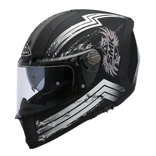 eagle matt motorcycle helmet SMK Force Eagle Matt Black Grey (MA261)– Moto Central