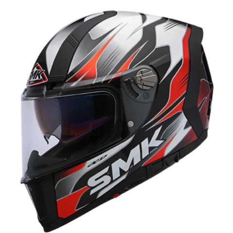 SMK Force Boost Gloss Black Red (GL213), Full Face Helmets, SMK, Moto Central