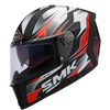 SMK Force Boost Gloss Black Red (GL213), Full Face Helmets, SMK, Moto Central