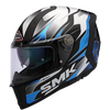 SMK Force Boost Gloss Black Blue (GL215), Full Face Helmets, SMK, Moto Central
