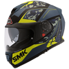SMK Twister Zest Matt Blue Green (MA258), Full Face Helmets, SMK, Moto Central