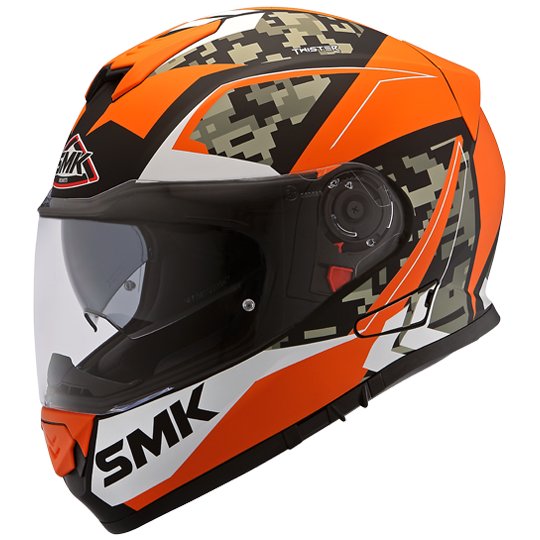 SMK Twister Zest Matt Orange (MA271), Full Face Helmets, SMK, Moto Central
