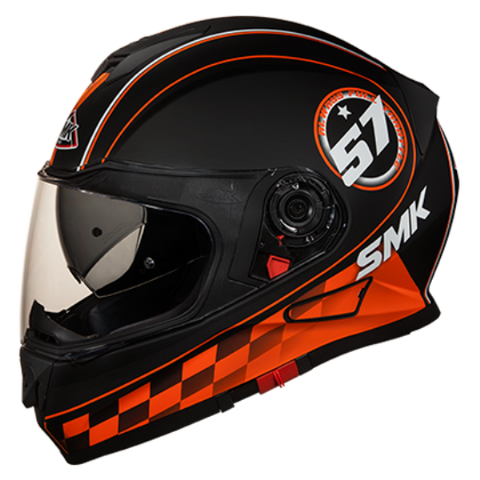 SMK Twister Blade Matt Black-Orange (MA276) - Moto Central