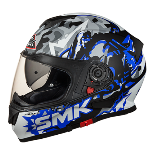 SMK Twister Attack Matt Blue (MA256) - Moto Central