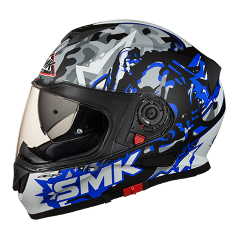SMK Twister Attack Matt Blue (MA256) - Moto Central
