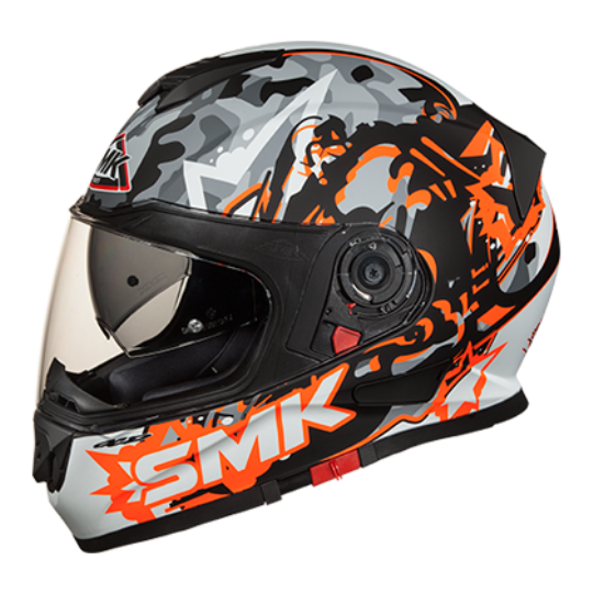 SMK Twister Attack Matt Orange (MA276) - Moto Central