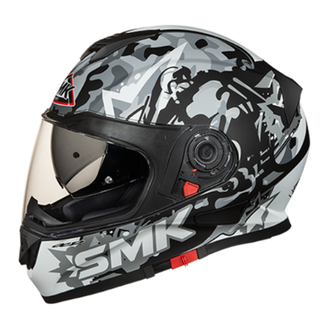 SMK Twister Attack Matt Grey (MA266) - Moto Central